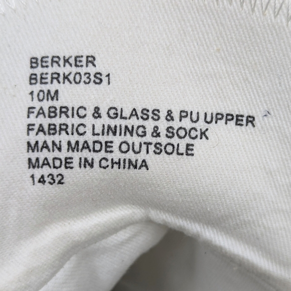 Steve Madden Berker Rhinestones High Top Platform Side Zip Women's Size 10 - Picture 7 of 8